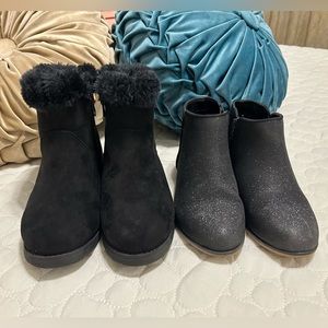 2 pairs! Cat and Jack Girls Size 13 boots and booties!